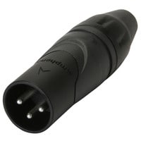 Main product image for Amphenol AX3MB Male XLR Connector Black 092-0112